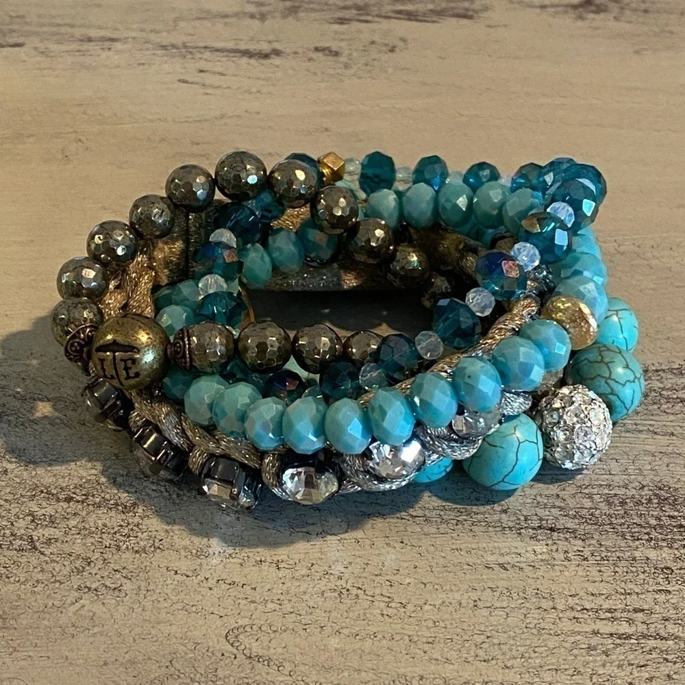 Henri Bendel  Snap Gun Metal Chrystal Bracelet​​​​​​​​​ - Picture 8 of 8